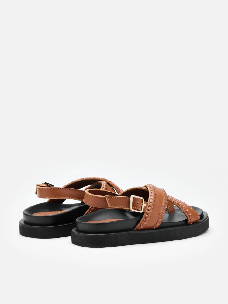 Constance Stitched Slingback Sandals - Image 7