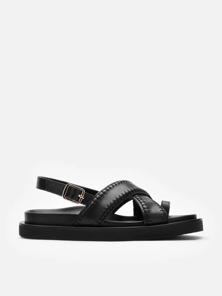 Constance Stitched Slingback Sandals - Image 8