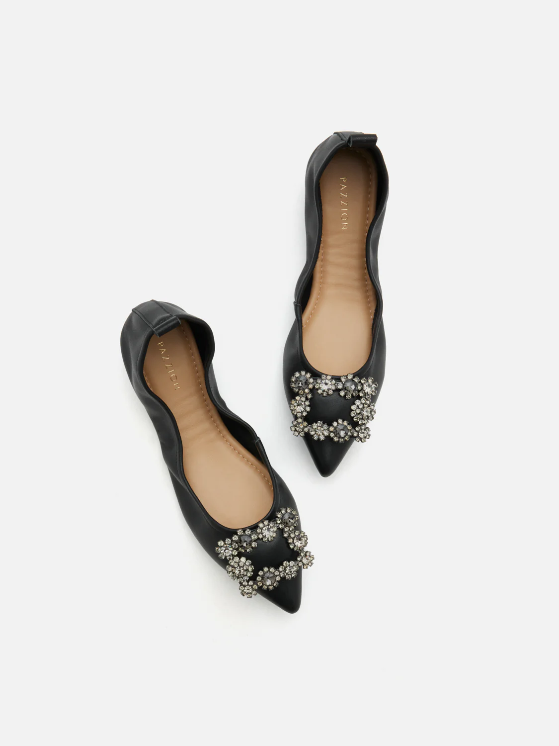 Helene Crystal Buckle Foldable Flats - Image 14