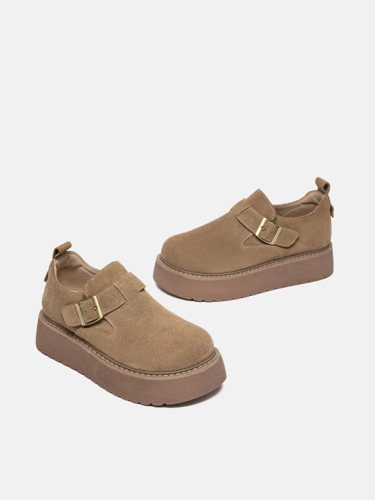Bailey Suede Flatform Loafers - Image 13