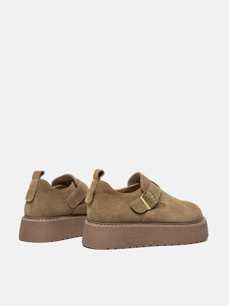 Bailey Suede Flatform Loafers - Image 14