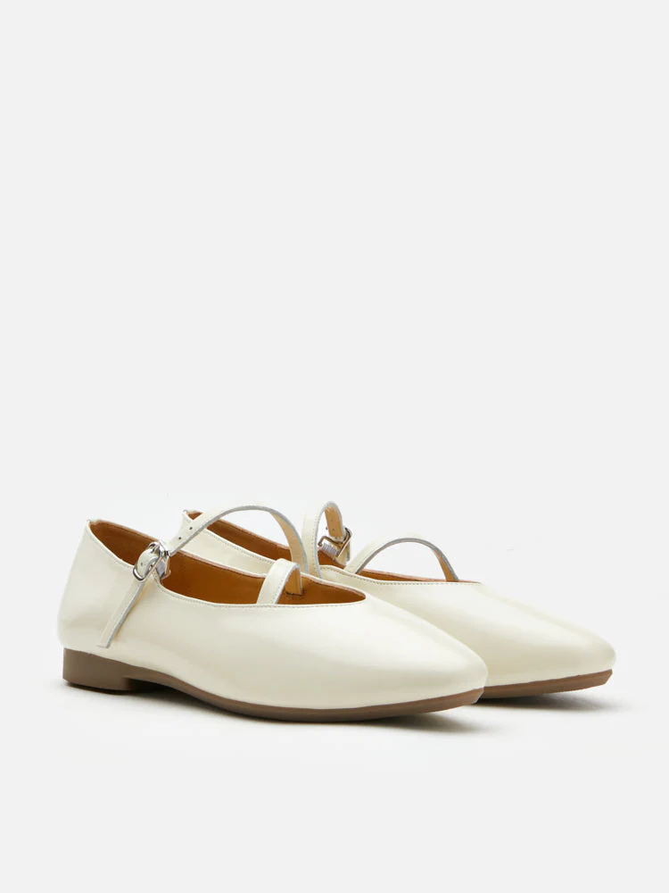 Corinne Glossy Strappy Flats - Image 3