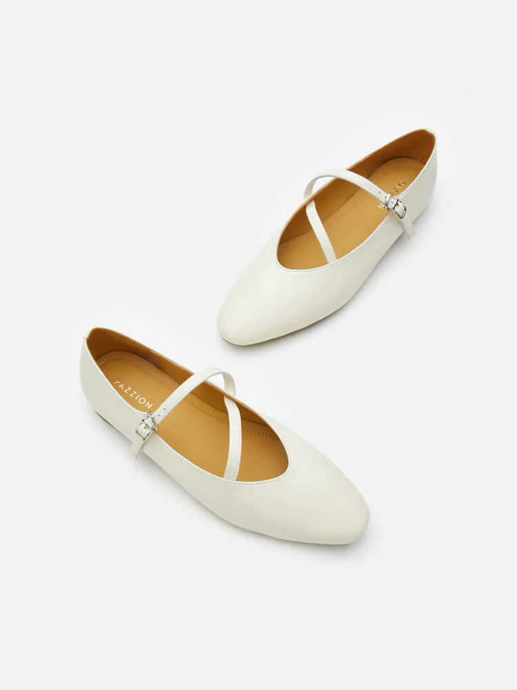 Corinne Glossy Strappy Flats - Image 4