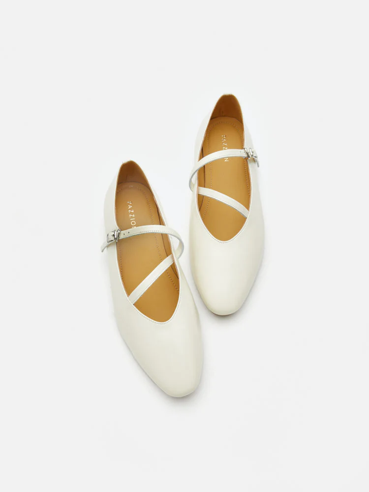 Corinne Glossy Strappy Flats - Image 6