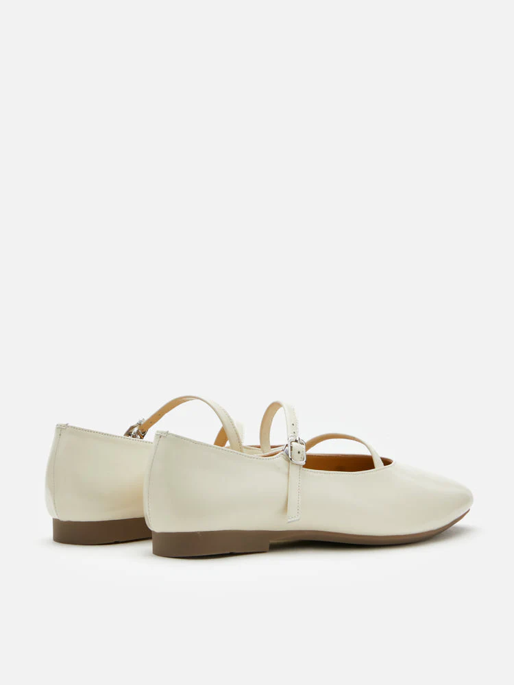 Corinne Glossy Strappy Flats - Image 7