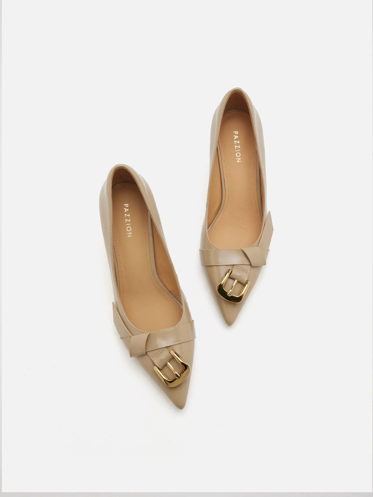 Luca Buckle-Accent Pointed Toe Heels - Image 6