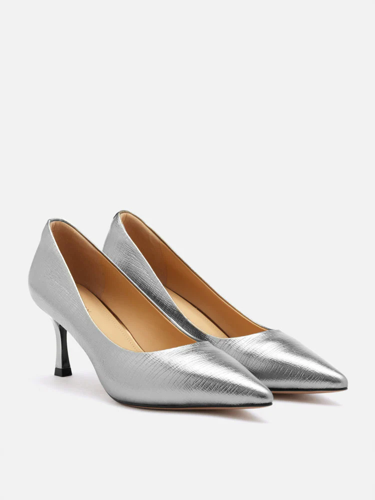 Marcie Metallic Pointed Toe Heels - Image 10