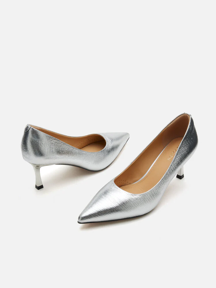 Marcie Metallic Pointed Toe Heels - Image 11