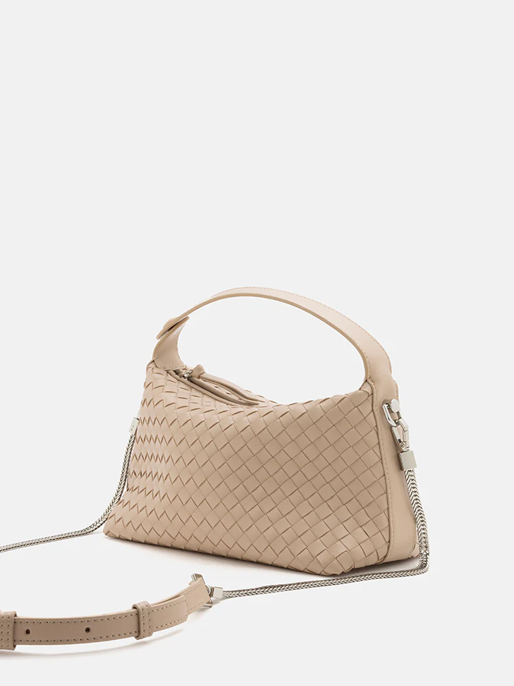 Xyla Woven Leather Bag - Image 10