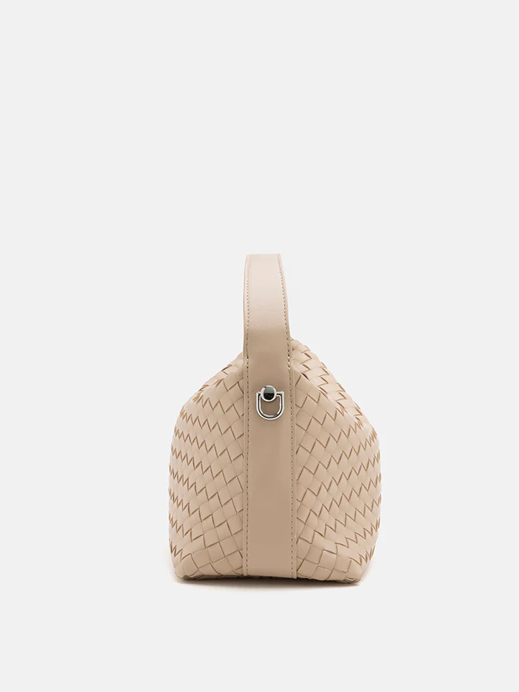 Xyla Woven Leather Bag - Image 13