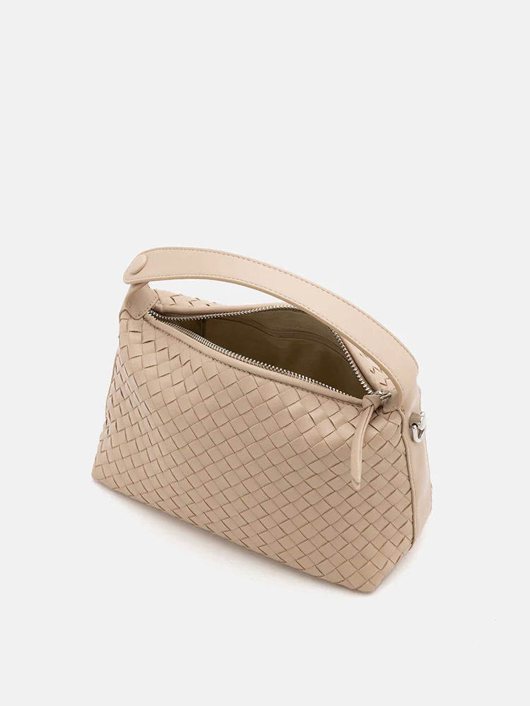 Xyla Woven Leather Bag - Image 14