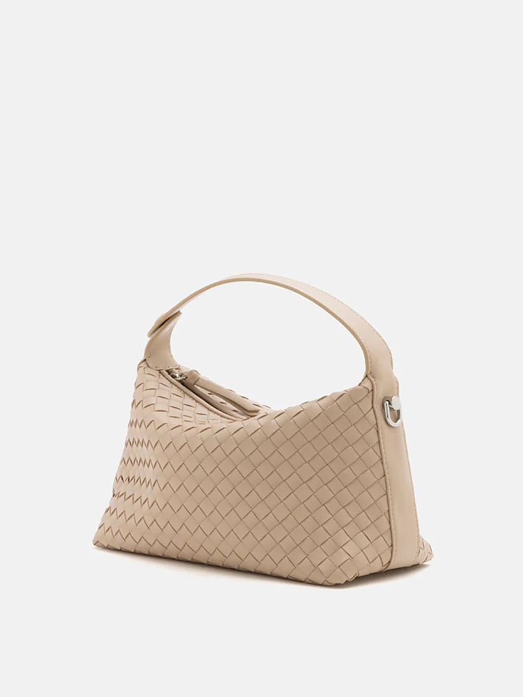 Xyla Woven Leather Bag - Image 9