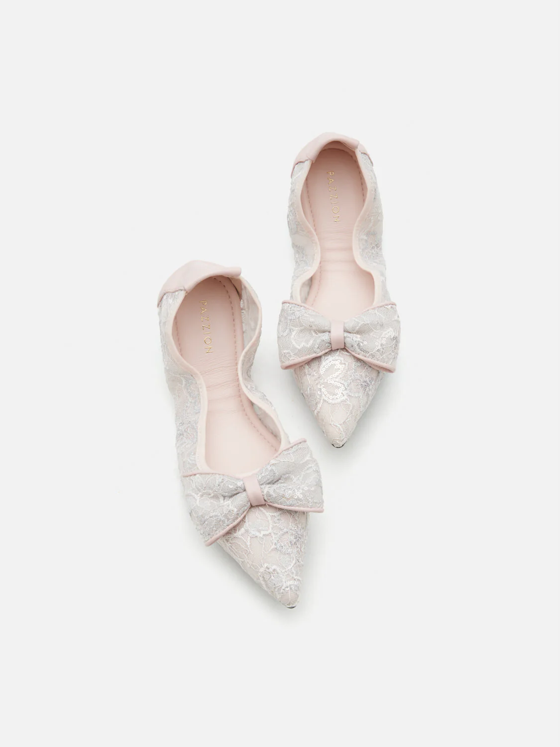 Vera Bow Lace Foldable Flats - Image 6