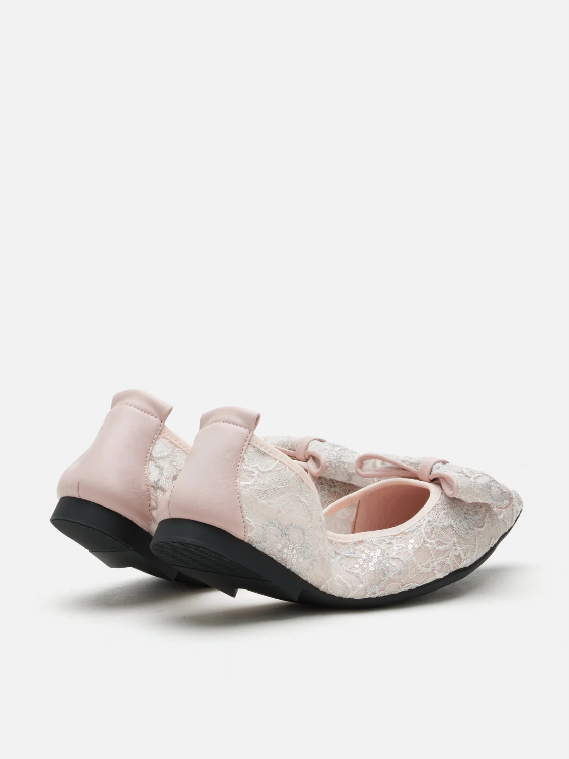Vera Bow Lace Foldable Flats - Image 7