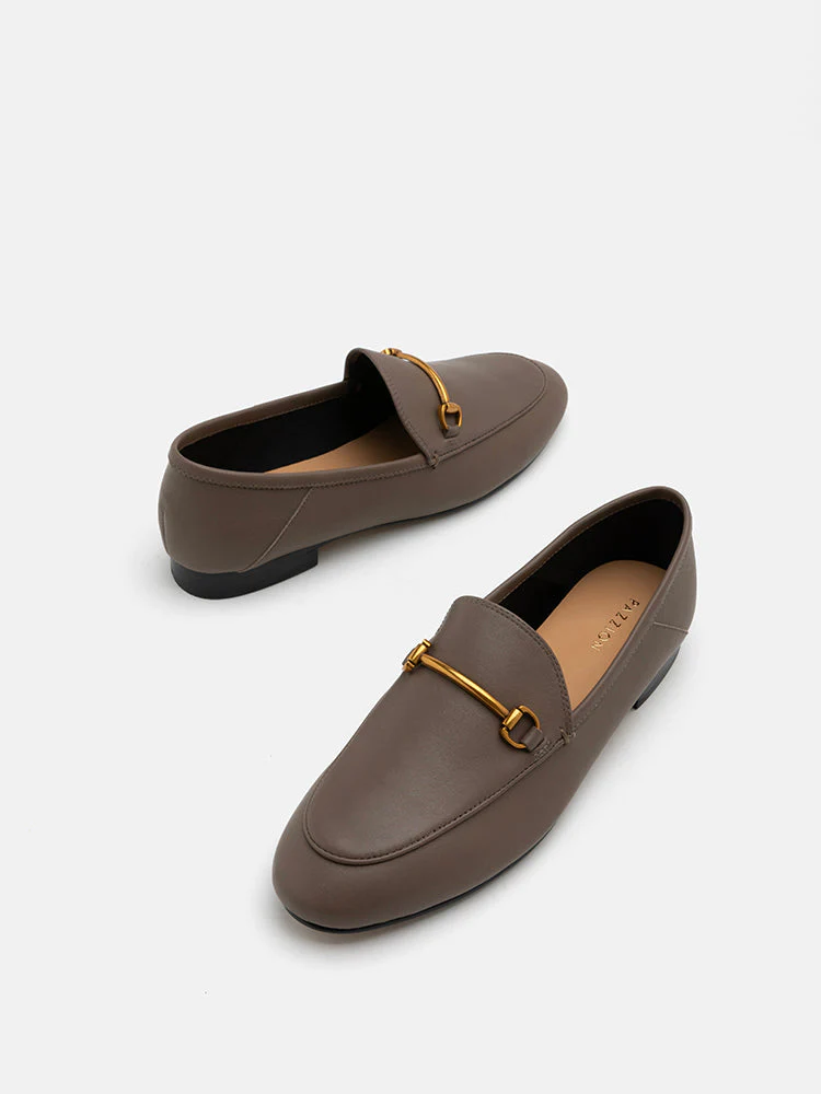 Isabeau Metal Buckle Loafers - Image 4