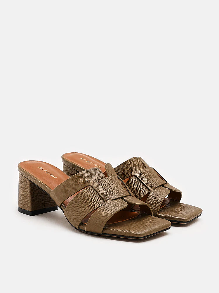 Elmira Cowhide Leather Heels - Image 8