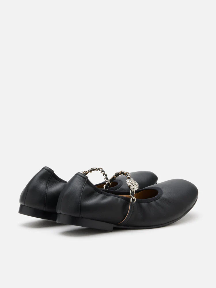 Reiley Floral Accented Chain-Strap Mary Janes - Image 14