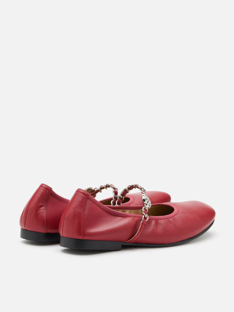 Reiley Floral Accented Chain-Strap Mary Janes - Image 7