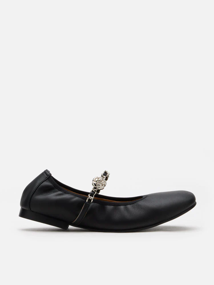 Reiley Floral Accented Chain-Strap Mary Janes - Image 8