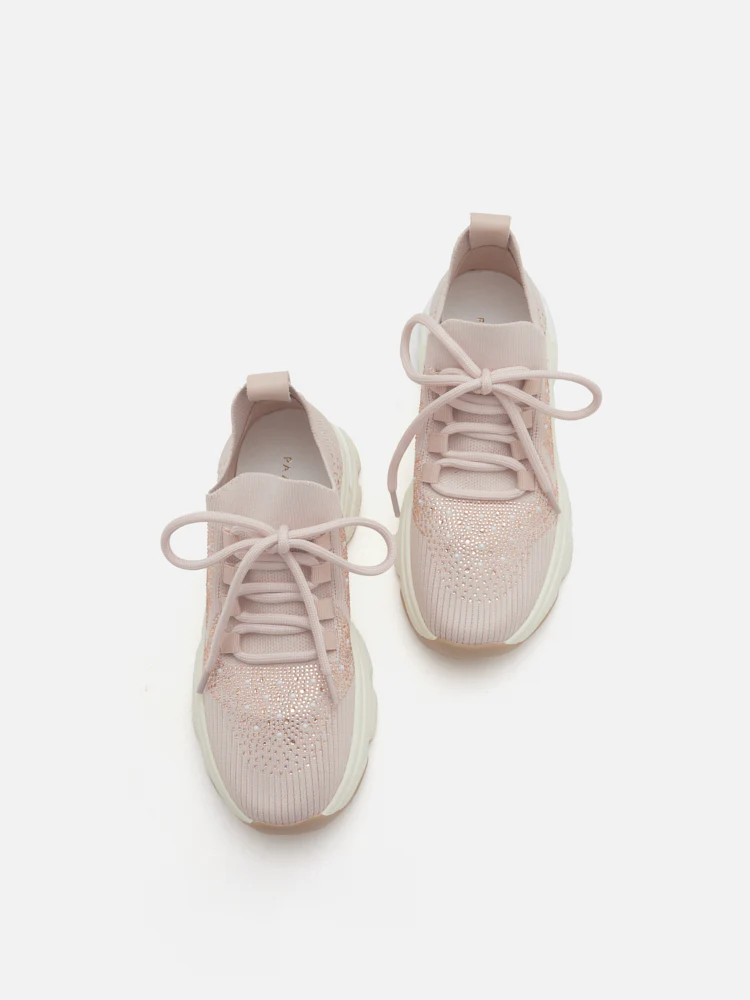 Kailani Crystal Embellished Flyknit Sneakers - Image 4