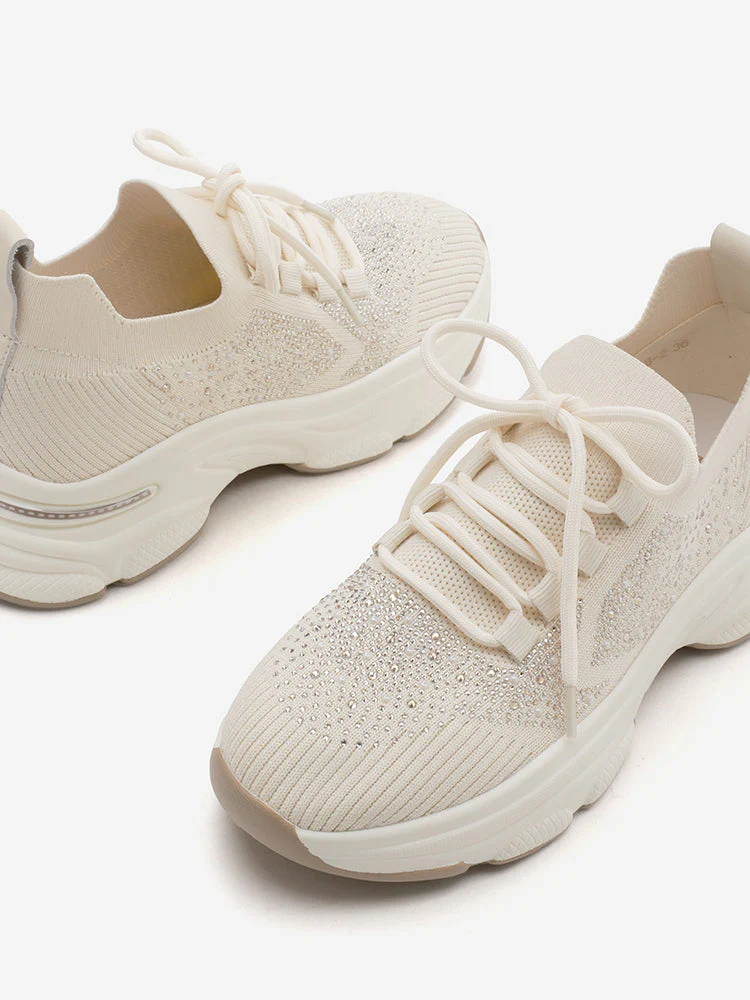 Kailani Crystal Embellished Flyknit Sneakers - Image 9