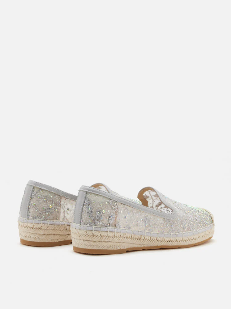 Xandra Crystal Embroidered Espadrilles - Image 14