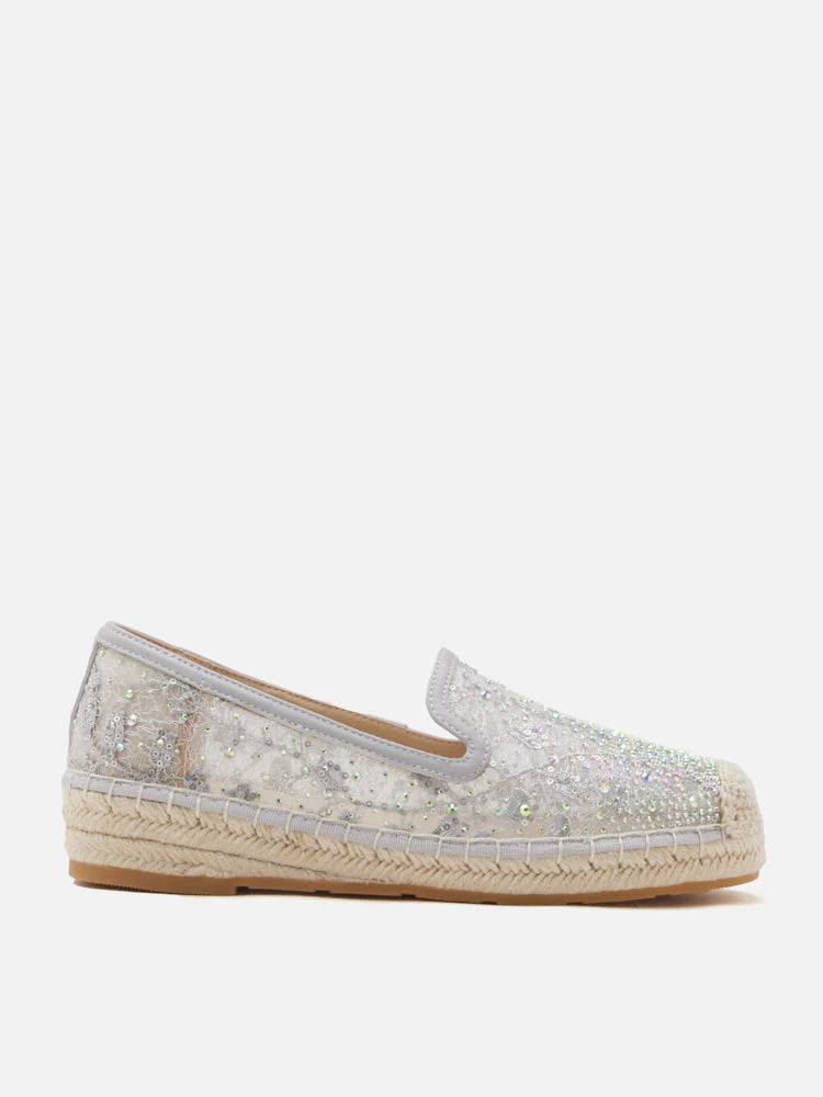 Xandra Crystal Embroidered Espadrilles - Image 8
