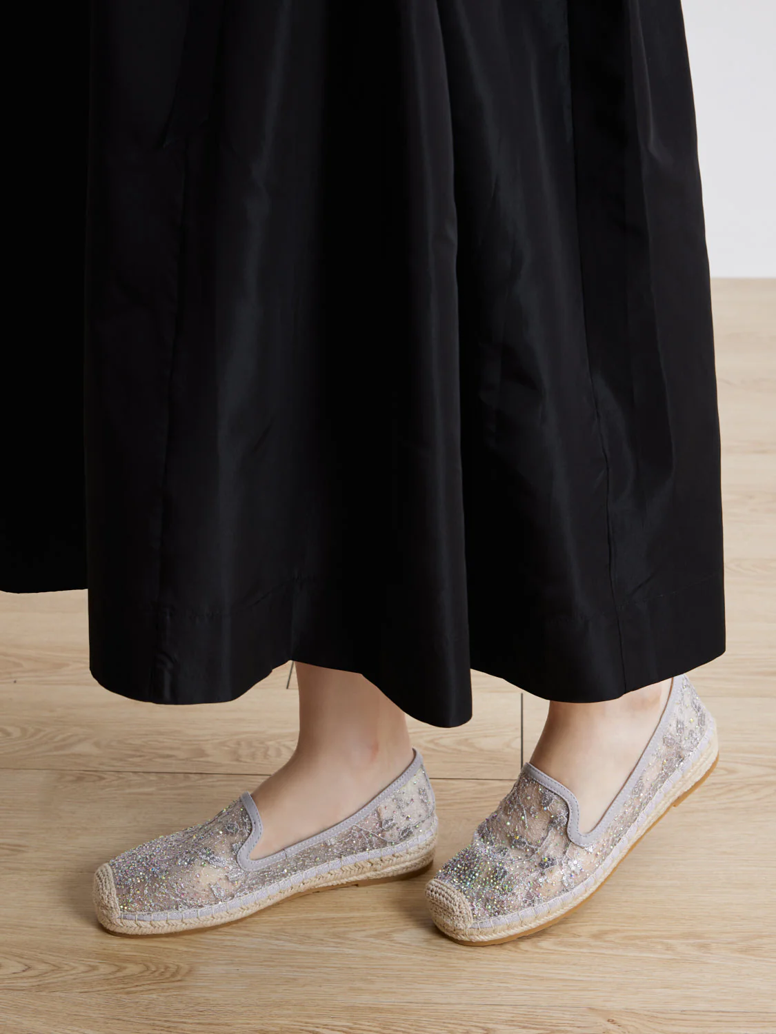 Xandra Crystal Embroidered Espadrilles - Image 9