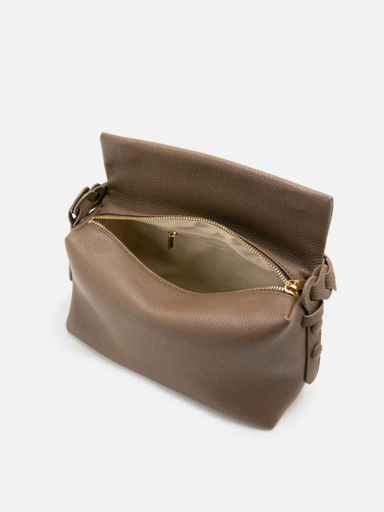 Thanee Slouchy Chained Leather Handbag - Image 8