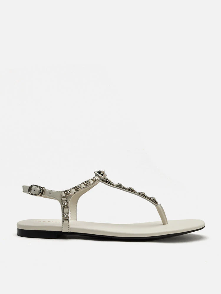 Camelia Embellished T-bar Sandals - Image 8