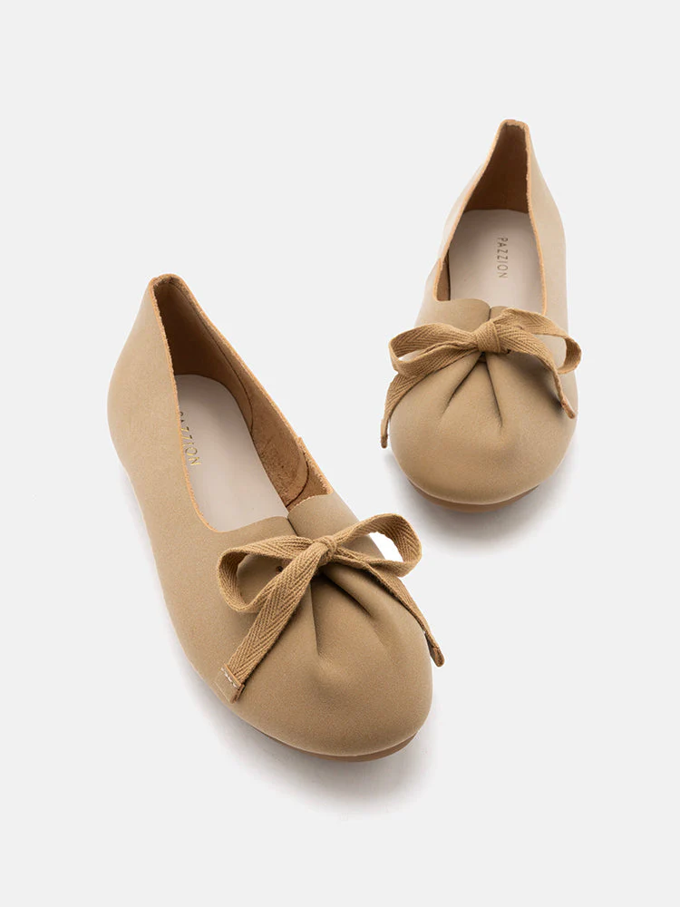 Adriana Tied Bow Flats - Image 11
