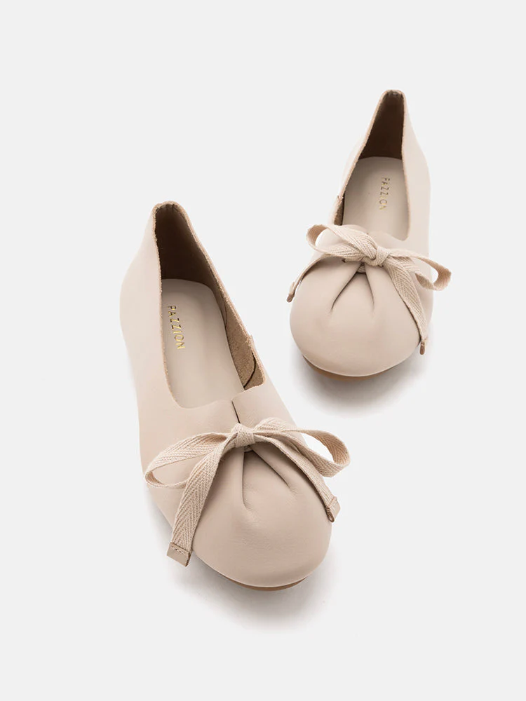 Adriana Tied Bow Flats - Image 4