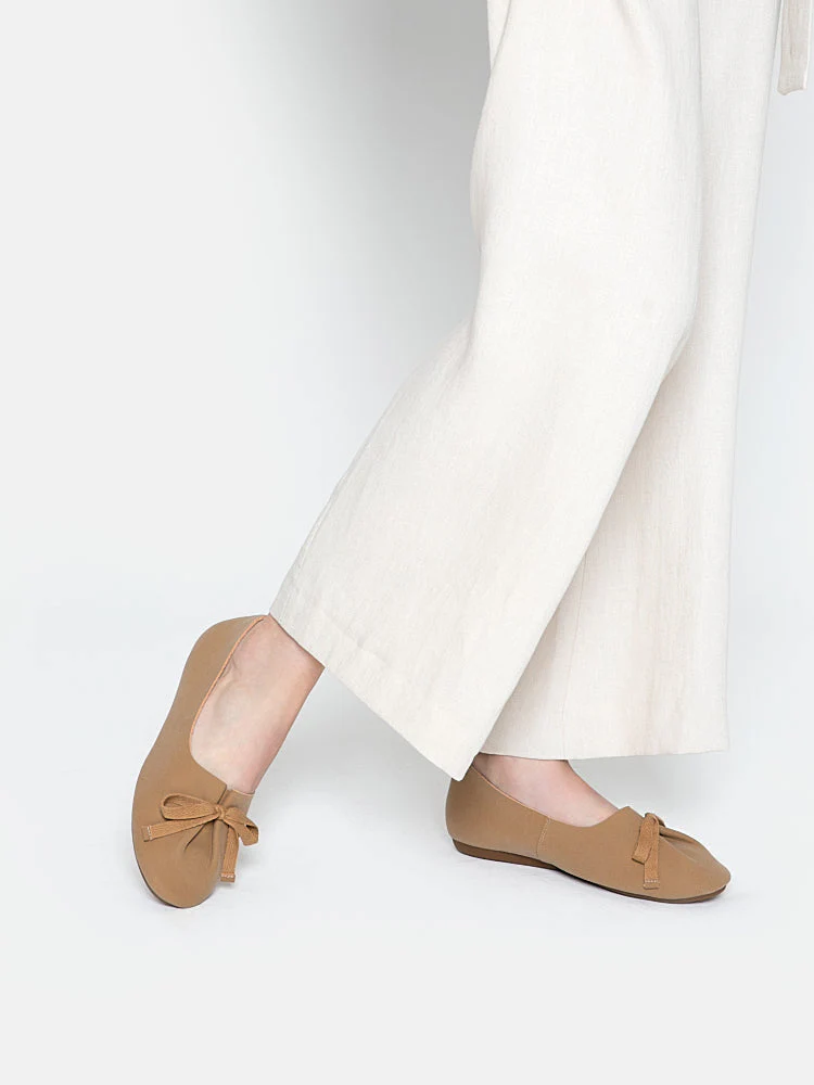 Adriana Tied Bow Flats - Image 9