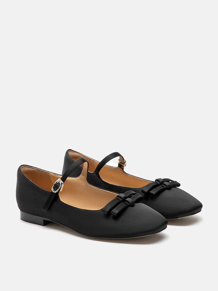 Aylin Silk Double Bow Mary Janes - Image 11