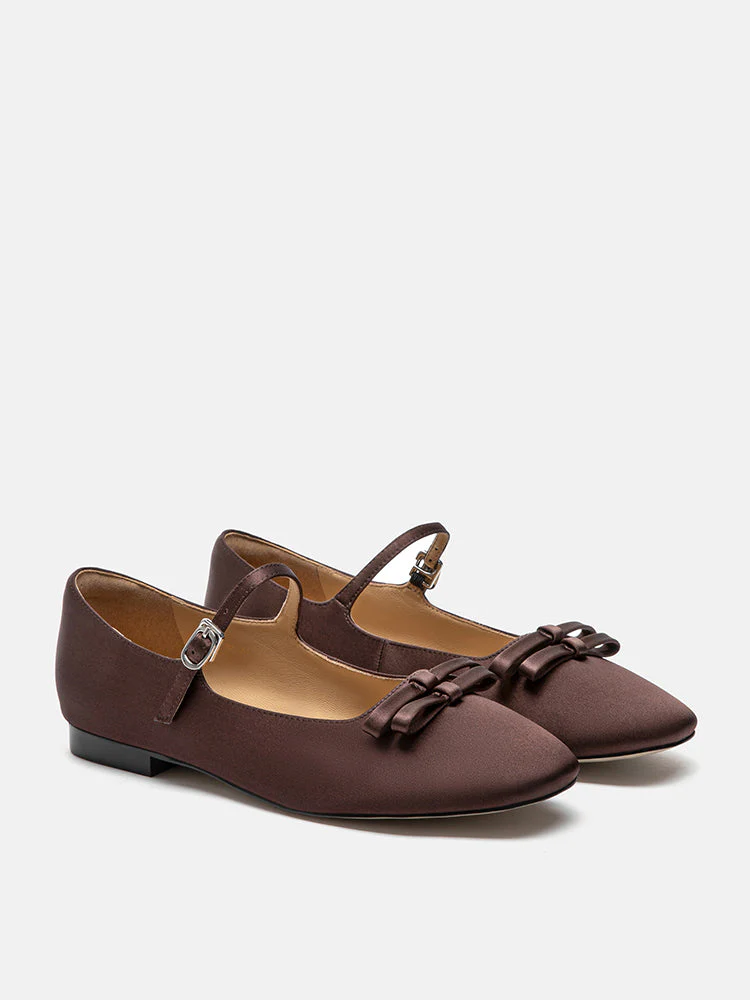 Aylin Silk Double Bow Mary Janes - Image 3