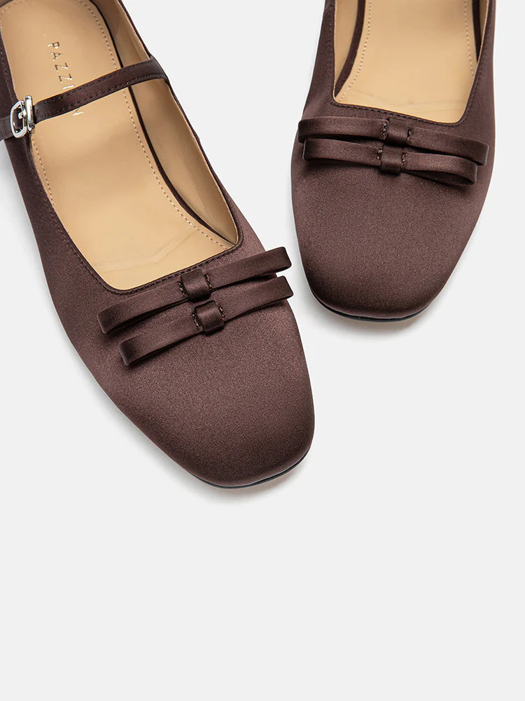 Aylin Silk Double Bow Mary Janes - Image 4
