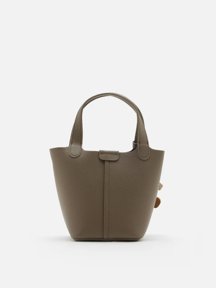 Haley Leather Charmed Bucket Bag - Image 11