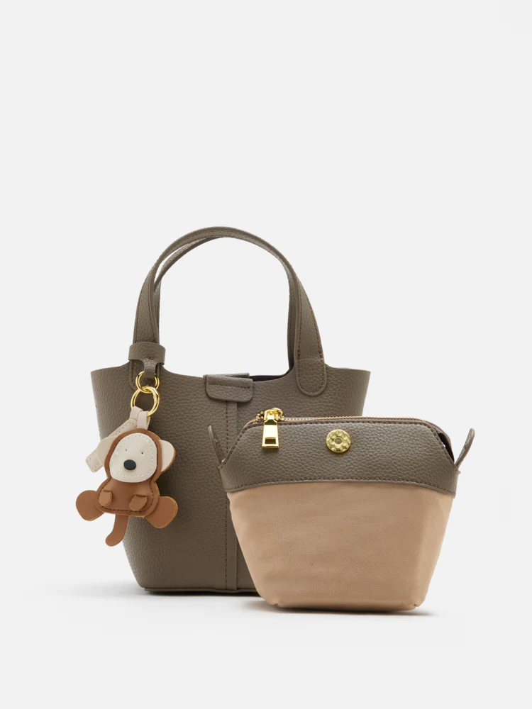 Haley Leather Charmed Bucket Bag - Image 13
