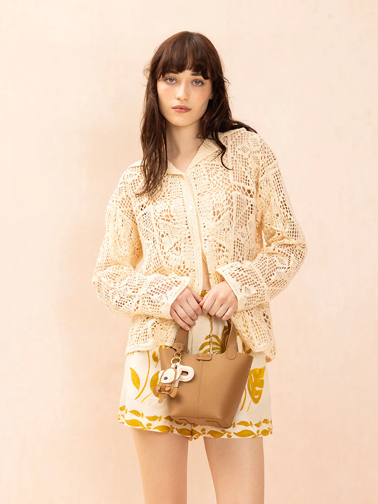 Haley Leather Charmed Bucket Bag - Image 15