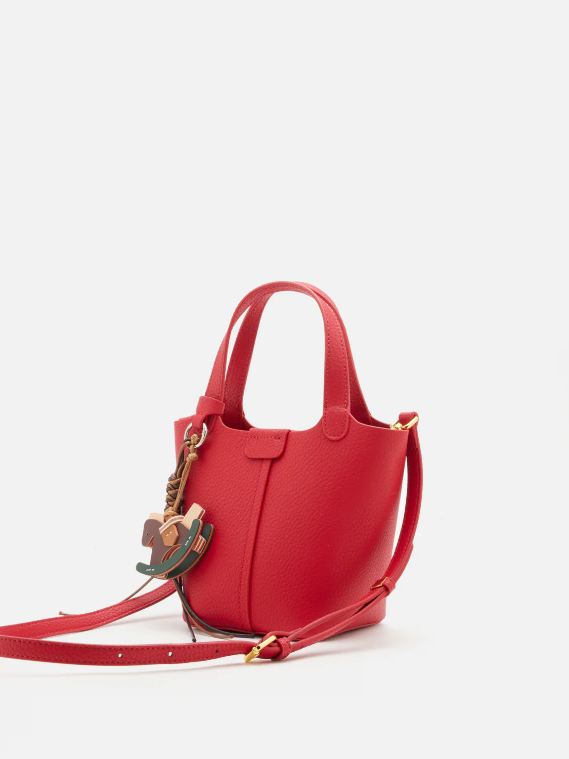 Haley Leather Charmed Bucket Bag - Image 5