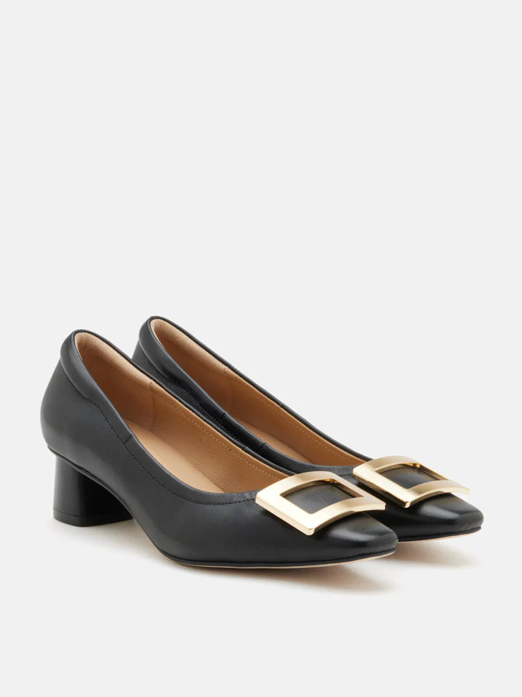 Azalea Buckle Low Block Heels - Image 10