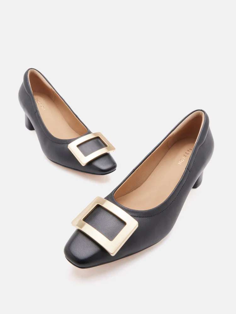 Azalea Buckle Low Block Heels - Image 11