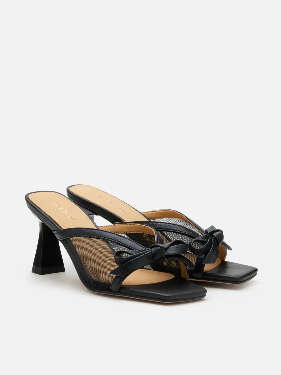 Uira Mesh Bow Mule Heels - Image 10