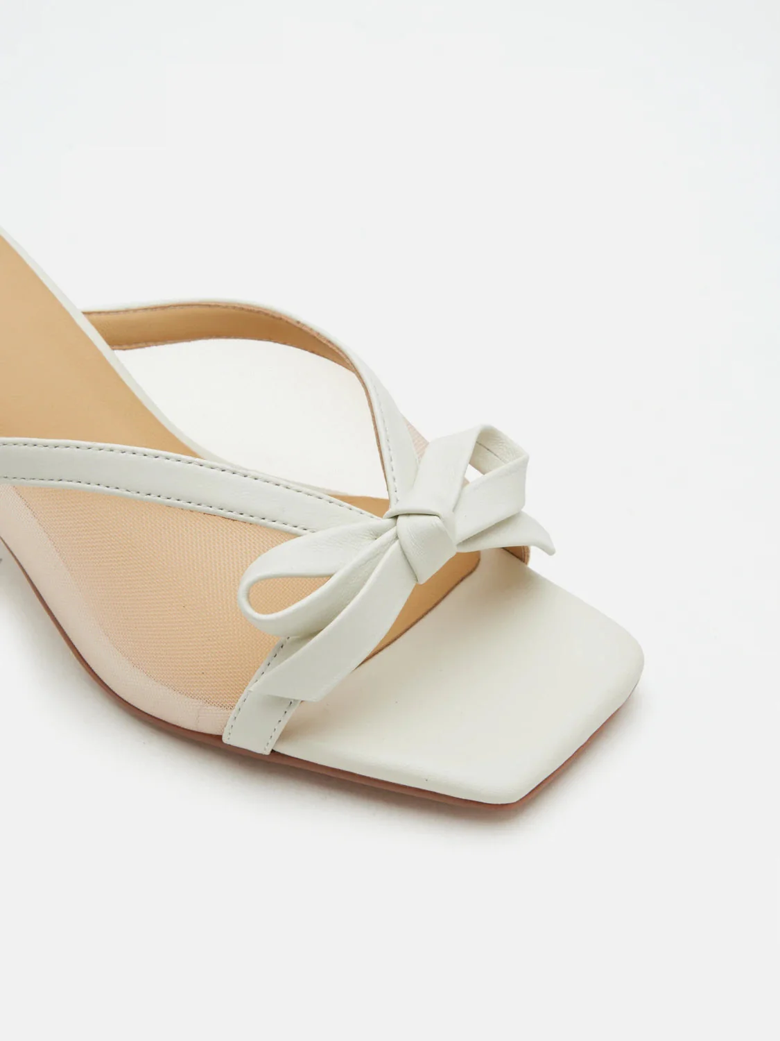 Uira Mesh Bow Mule Heels - Image 4