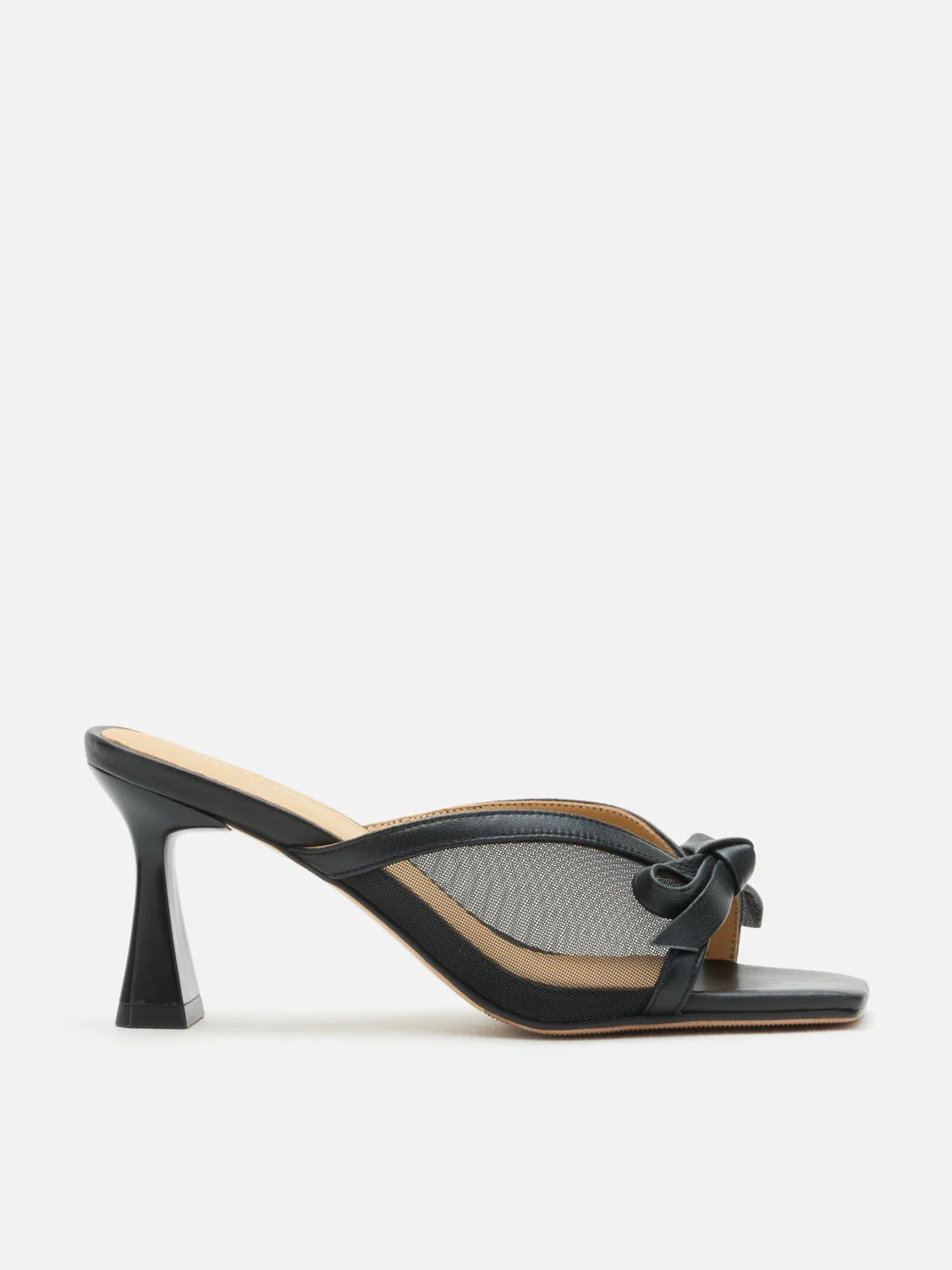 Uira Mesh Bow Mule Heels - Image 8