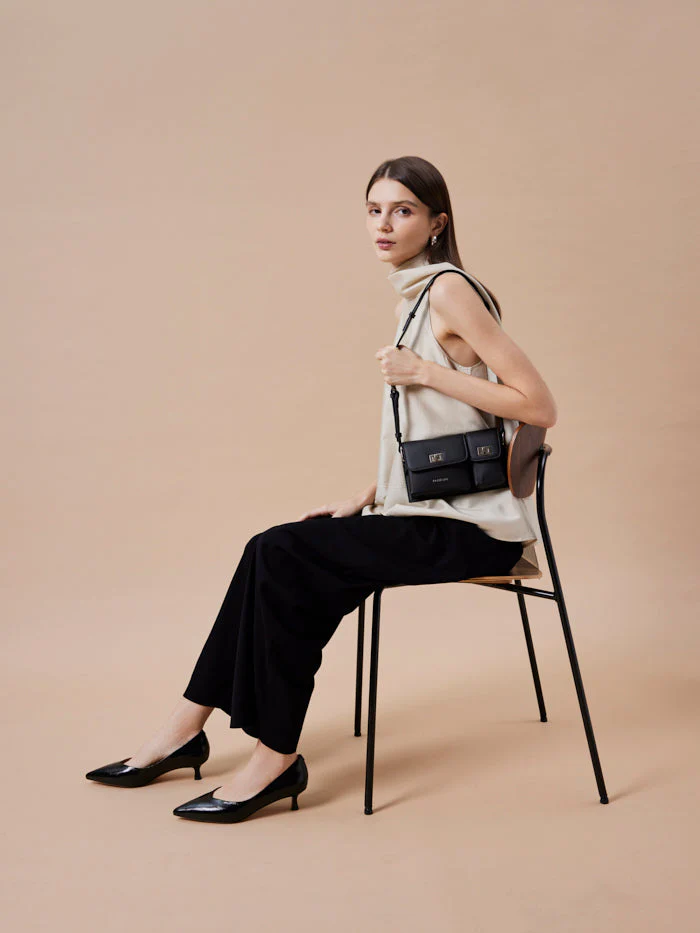 Aviana Double Twist Lock Structured Bag - Image 13