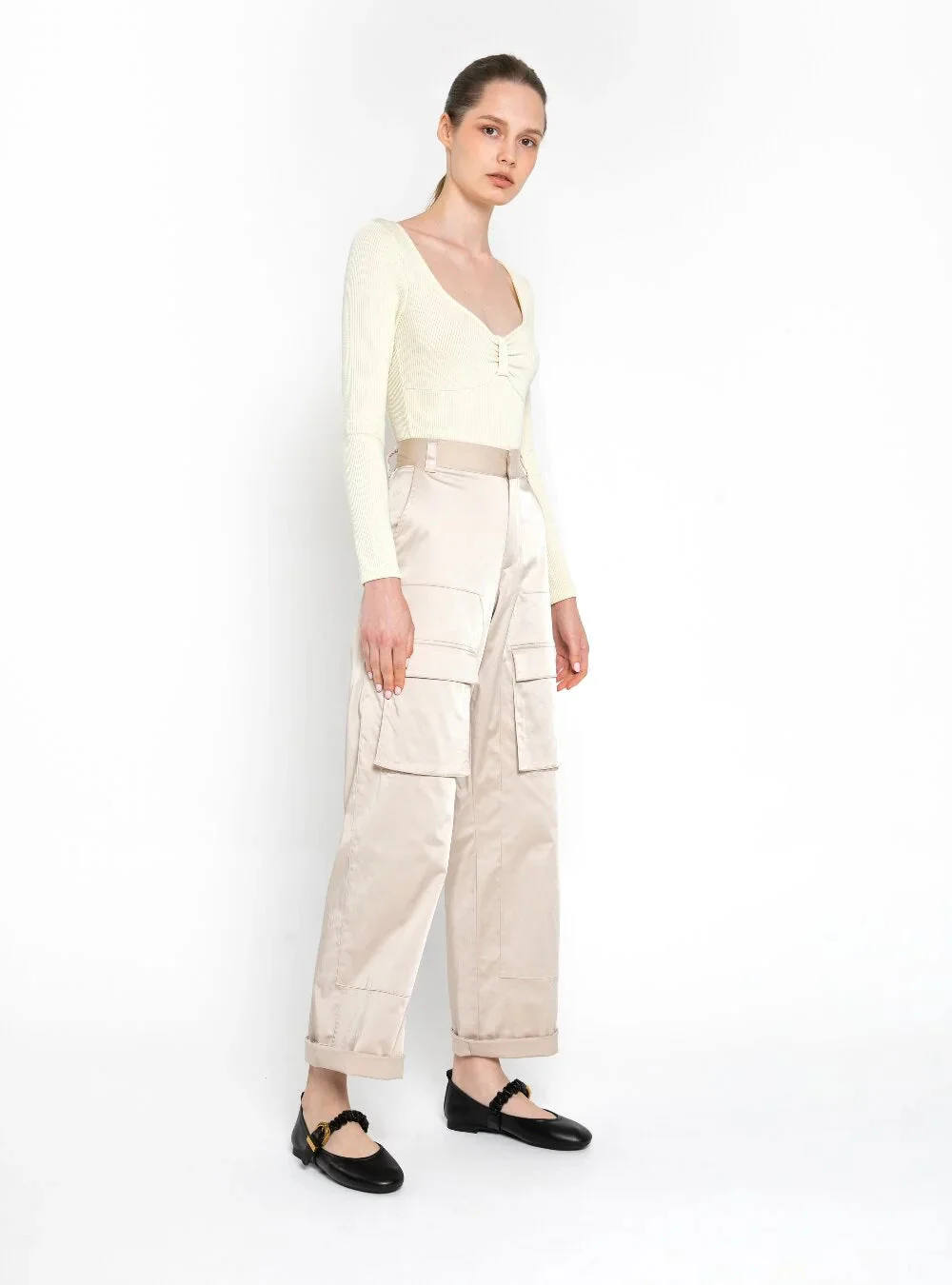 Judith Ruched Strap Maryjanes - Image 11