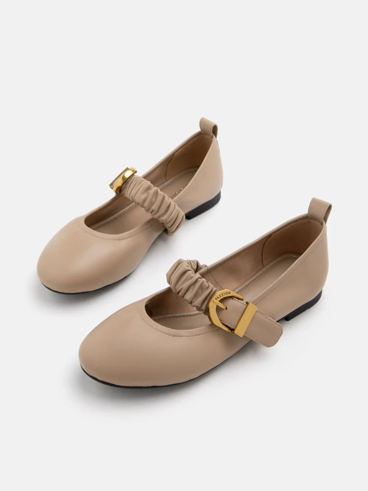 Judith Ruched Strap Maryjanes - Image 4