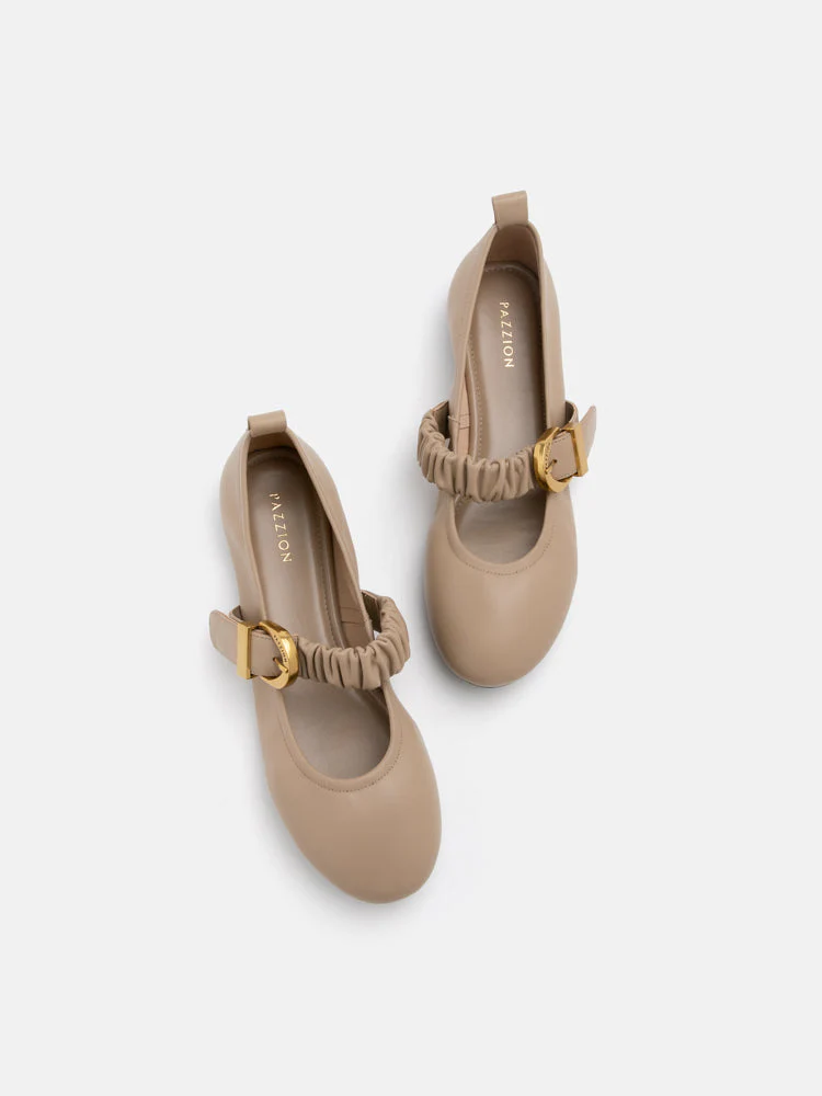 Judith Ruched Strap Maryjanes - Image 5
