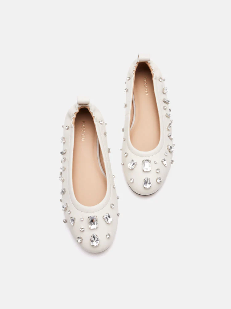Levante Diamante Embellished Flats - Image 12